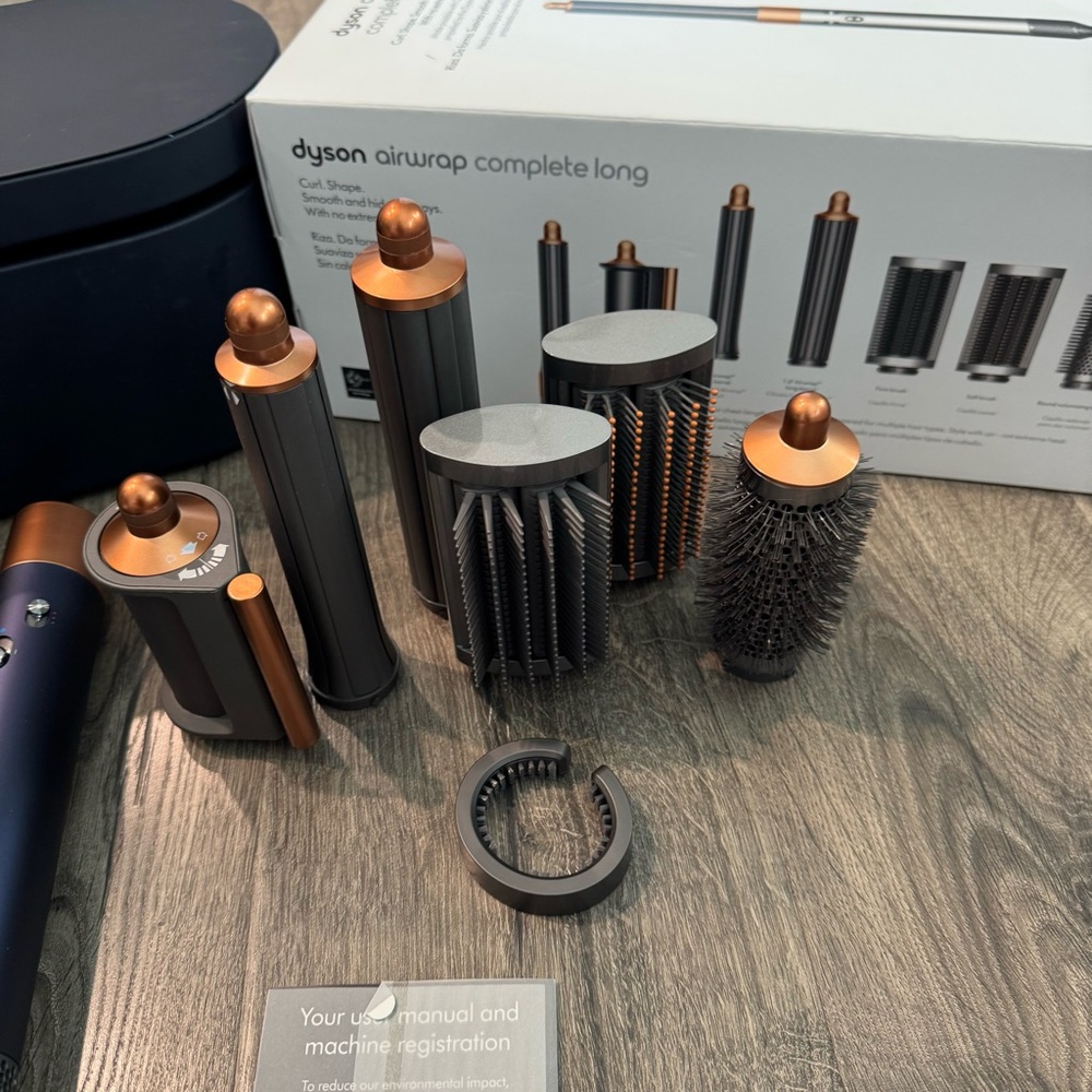 Dyson airwrap Blue and Copper Hair Styling Set long compete set multi styler - Picture 6 of 16